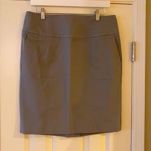 Slate Grey Pencil Skirt